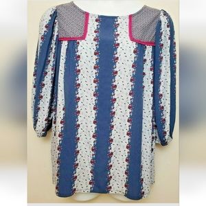 Matilda Jane NWT Medium 'A QuickGetaway' Boho Cottagecore Top Blouse 28634T1